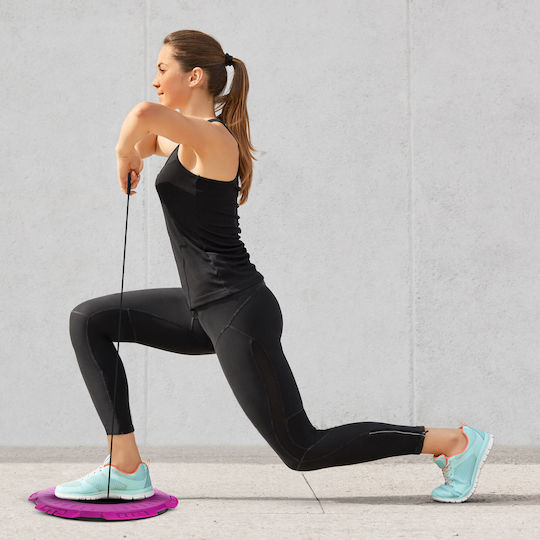 Bewello Balance Board Lila Höhe 2.85cm mit Durchmesser 29cm