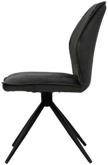 Arleta Stühle Speisesaal Grey 2Stück 52x46x91cm