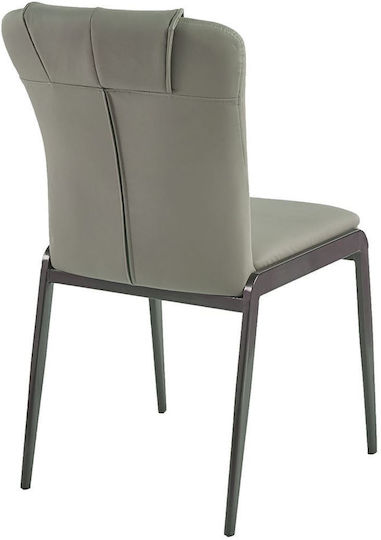Andria Dining Room Metallic Chair Green 47x60x86cm 2pcs