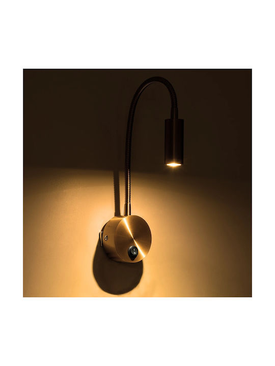 GloboStar Goose Single LED Warm White Spot in Gold Color
