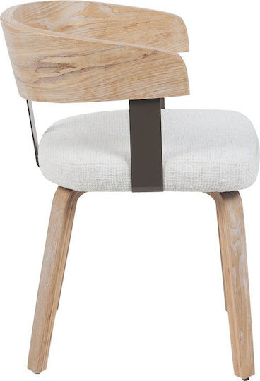 Anesy Armchair Beige Shade 53.5x51x72cm