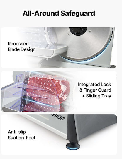 Vevor Commercial Ham Slicer 190mm