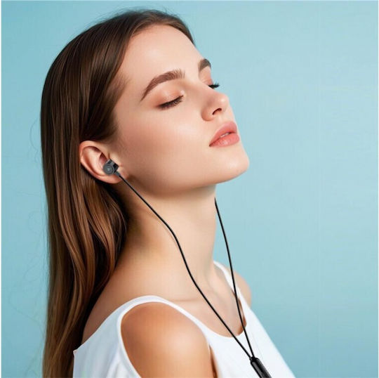 iPEAX In-ear Handsfree Ακουστικά με Βύσμα USB-C Μαύρο
