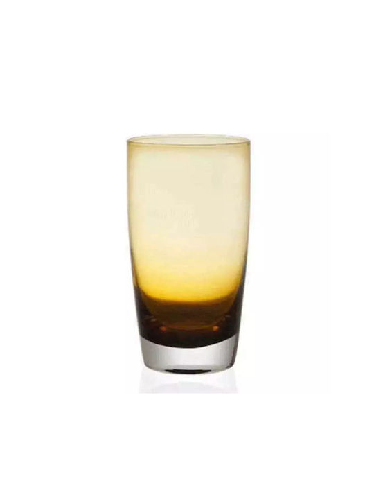 Cryspo Trio Irid Set of Glasses Water made of Glass in Honey Color 540ml 6pcs