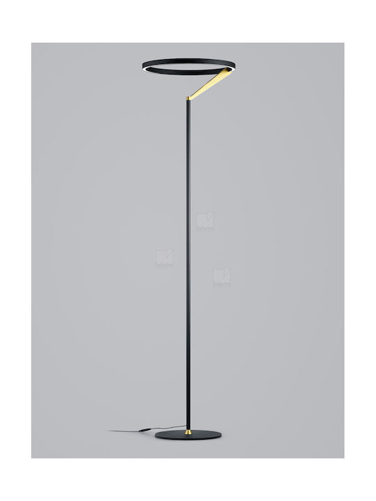 Helestra LED Floor Lamp with Warm White Light 1930lm Black