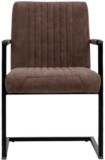 Πολυθρόνες Τραπεζαρίας Evita 55x47x85εκ. 2τμχ Taupe