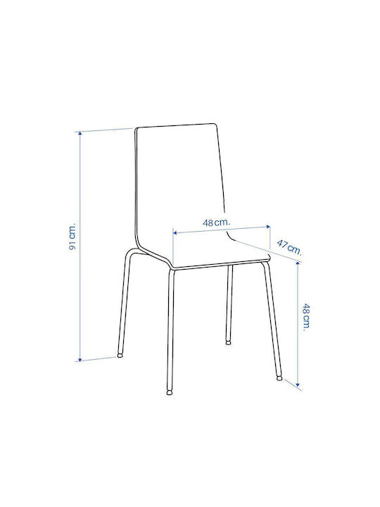 Marietta Dining Room Fabric Chair Grey 48x47x91cm 2pcs
