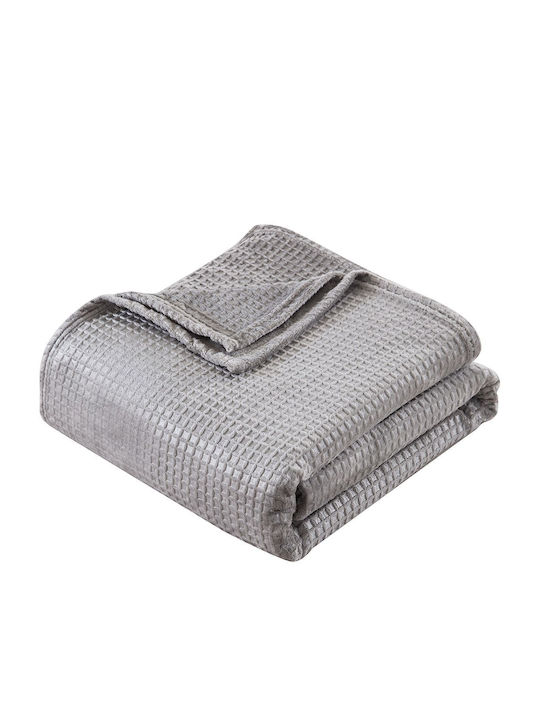 Beauty Home Fleece Blanket Double 220x240cm Gray