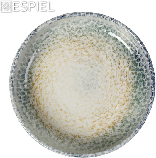 Espiel Lizard Plate Soup made of Porcelain Orange with Diameter 20cm 6pcs