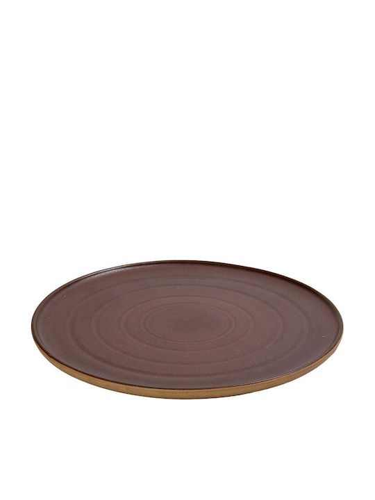 Espiel Calabria Pink Plate Shallow Ceramic Pink with Diameter 28.6cm 6pcs