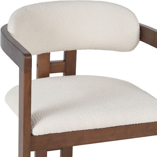 Winsor Stühle Speisesaal Beige-walnut 2Stück 58.5x51x76cm