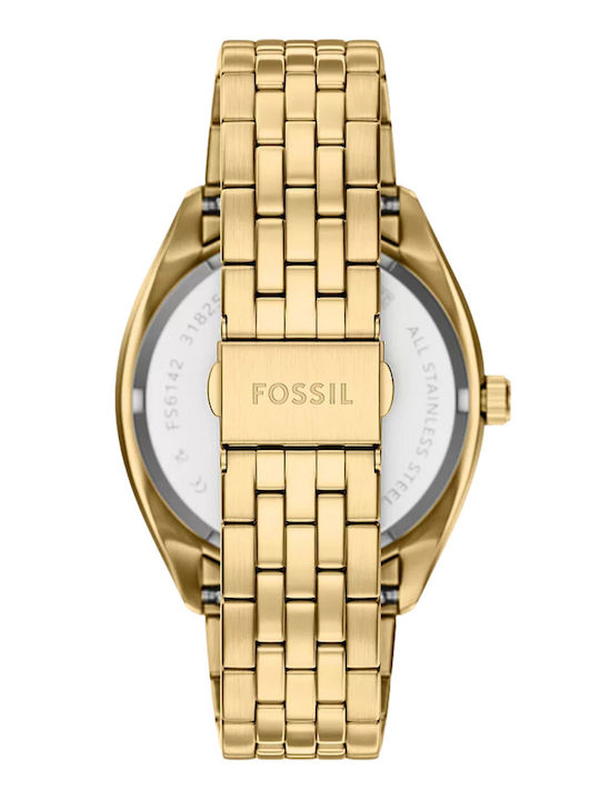 Fossil Damen Uhr mit Gold Metallarmband