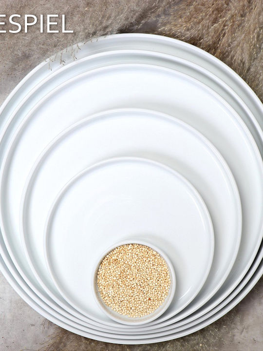 Espiel Good Mood Plate Shallow made of Porcelain White with Diameter 21cm 6pcs