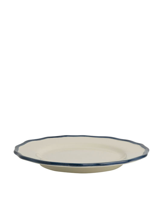 Laura Ashley Hedingham Plate Shallow Ceramic White with Diameter 27cm 2pcs