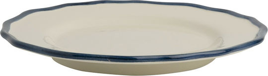 Laura Ashley Hedingham Чиния Плитко Керамика Бял с Диаметър 27см 2бр