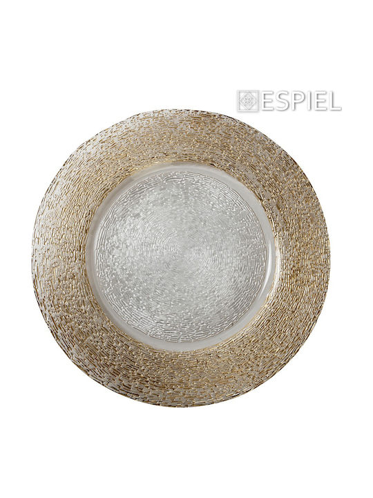 Espiel Teller Untiefe Glas Transparent 33cm
