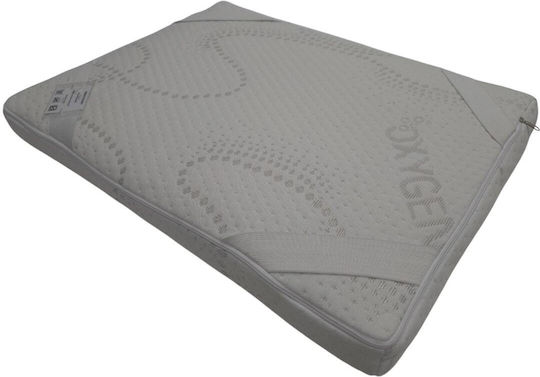 Politishome Ανώστρωμα Velora Firm Velora Firm Μονό Foam με Αποσπώμενο Κάλυμμα & Λάστιχα Εφαρμογής 80x200x6εκ.