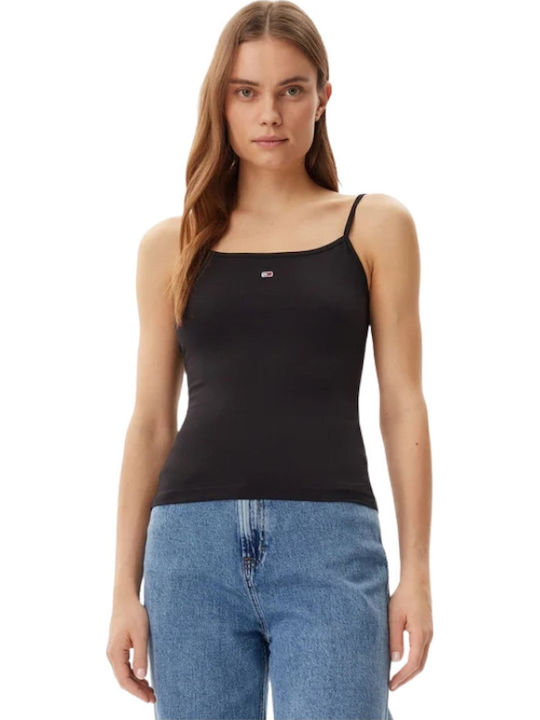 Essential Women's Cotton Sleeveless Black Blouse