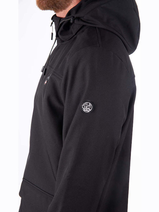 Χειμωνιάτικο Μπουφάν Softshell Αδιάβροχο και Αντιανεμικό Cielo Black