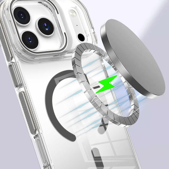 Θήκη Iphone 17 Pro Magsafe Βάση Διαφανής Γκρι Λεπτομέρειες