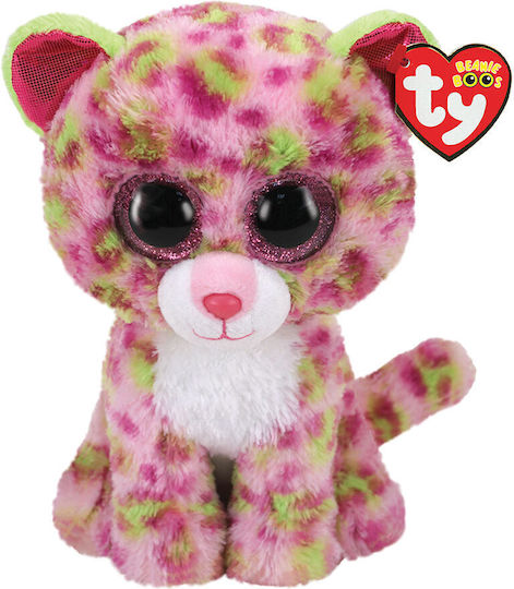 Plus Ty 24cm Leopard Pink
