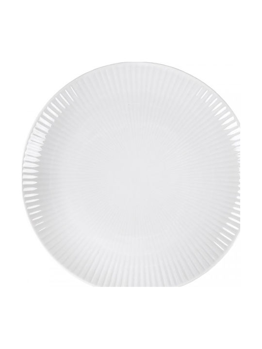 Oriana Ferelli Plate Shallow made of Porcelain White with Diameter 27cm