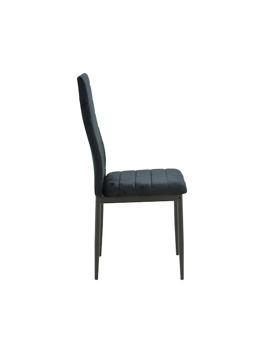 Parker Dining Room Velvet Chair Black Shade 39.5x48x95cm