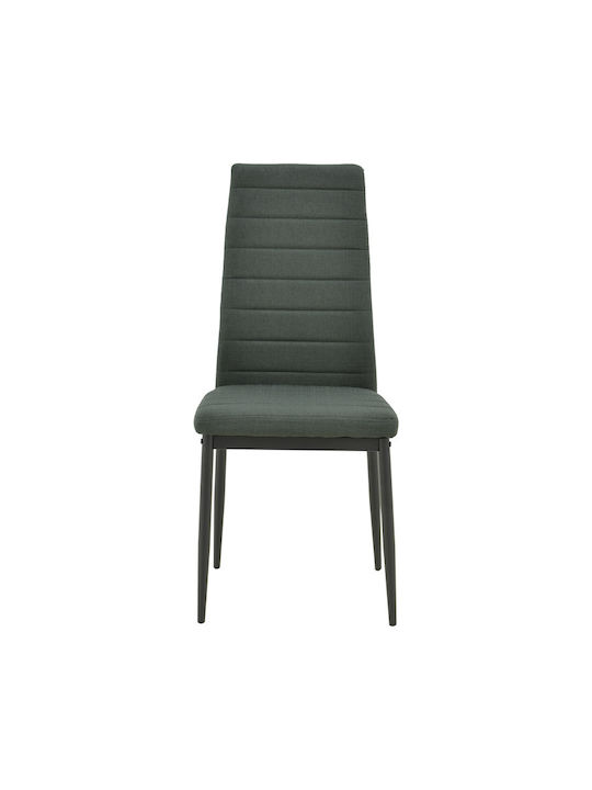 Parker Dining Room Fabric Chair Anthracite 39.5x48x95cm