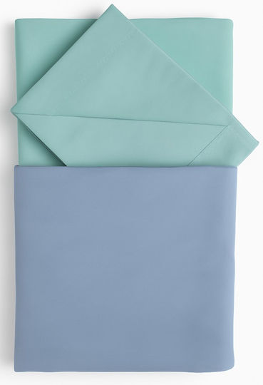 Beboulino Baby Sheets Set Crib Flannel Blue 100x180cm 3pcs