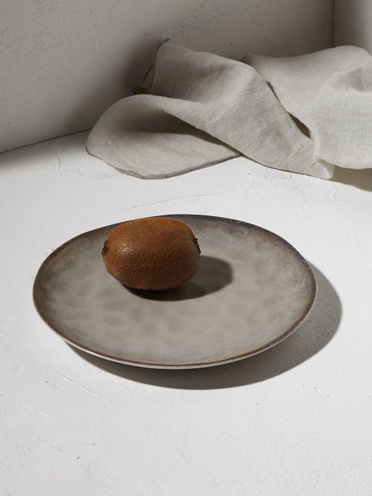 Estia Vignette Stoneware Плитка Керамична Сива Чиния с Диаметър 21см 6 Бройки