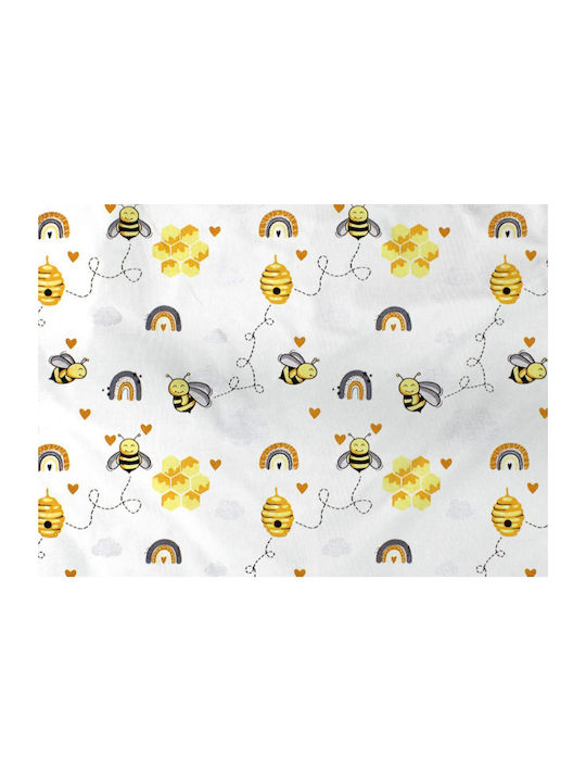 Dimcol Cotton Swaddle Wrap Yellow 80x80cm.