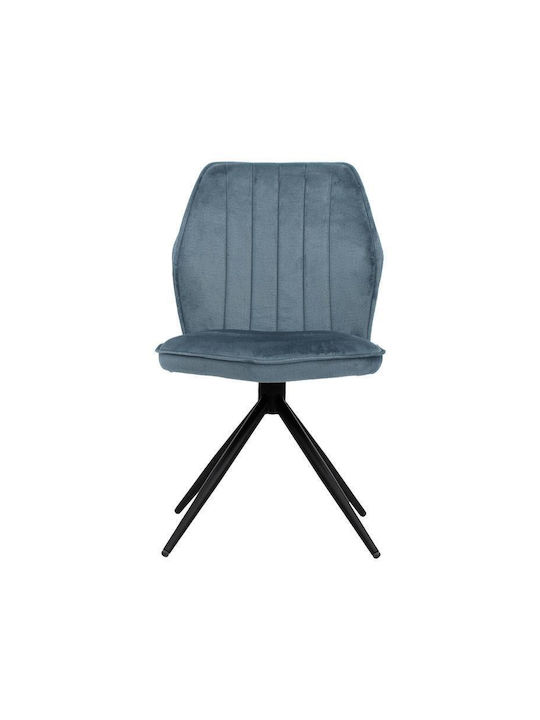 Arleta Dining Room Metallic Chair Sky Blue 52x46x91cm 2pcs