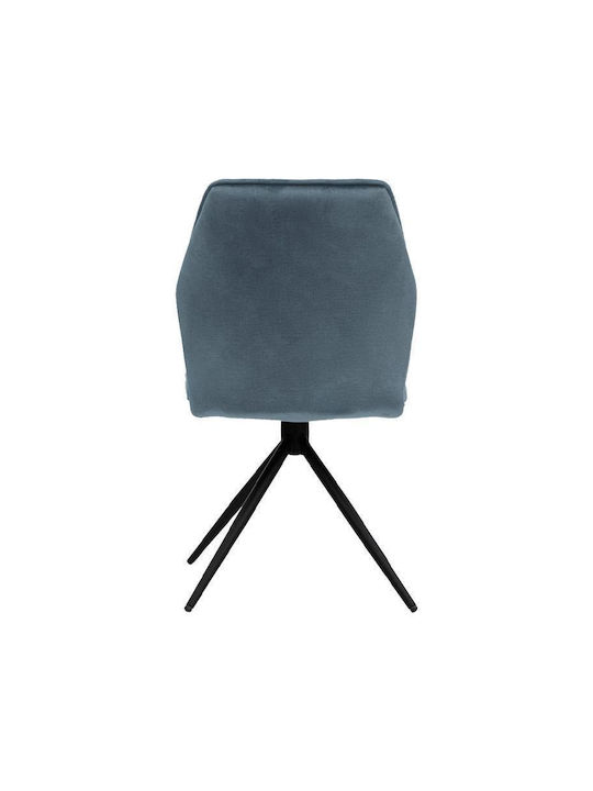 Arleta Dining Room Metallic Chair Sky Blue 52x46x91cm 2pcs