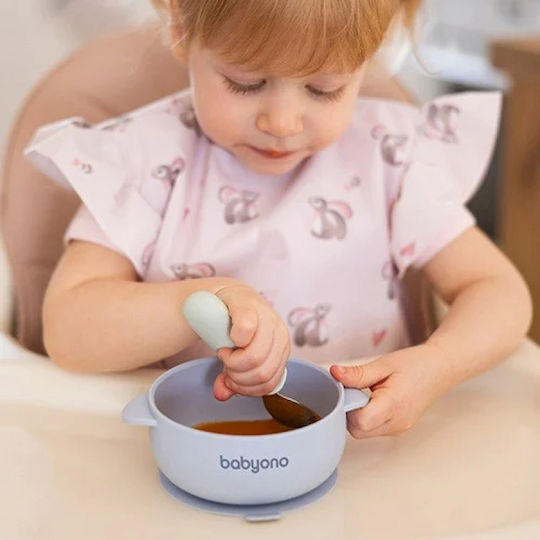 Babyono Baby Food Bowl made of Silicone Blue