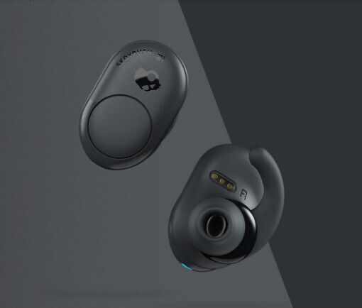 Skullcandy Push In-ear Bluetooth Handsfree Ακουστικά με Αντοχή στον Ιδρώτα και Θήκη Φόρτισης Γκρι