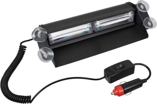 Vencore 6855-10017 Μπάρα Led Cree Cxb Cob Παρμπρίζ Αυτοκινήτου Βεντούζες Φωτισμό Έκτακτης Ανάγκης Μονού Χρώματος Πορτοκαλί 12-24v 6855-10017