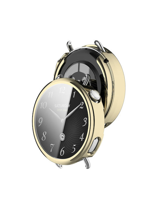 Husă Protectoare Folie Ecran Xiaomi Watch S4 41 Mm Aurie