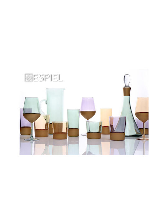 Espiel Amelie Set Gläser Whiskey aus Glas in Grün Farbe 6Stück