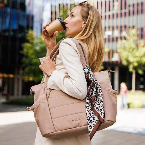 Babyono Shoulder Bag / Handbag Diaper Bag Cami Beige 45x12x30cm