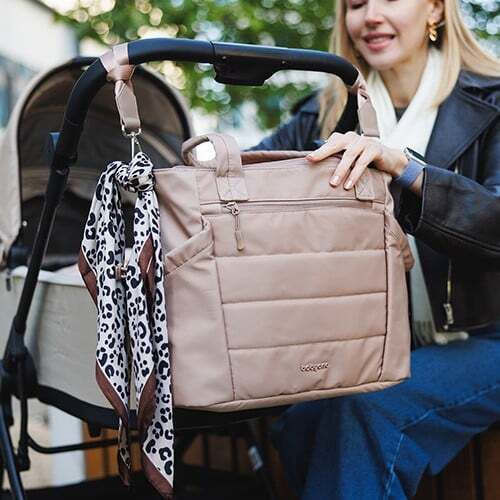 Babyono Shoulder Bag / Handbag Diaper Bag Cami Beige 45x12x30cm