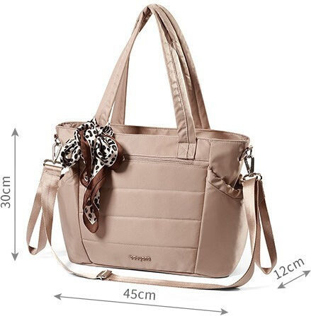 Babyono Shoulder Bag / Handbag Diaper Bag Cami Beige 45x12x30cm