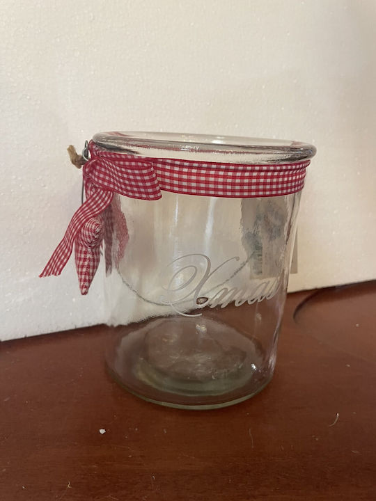 Weihnachtlich Vase Glas Transparent