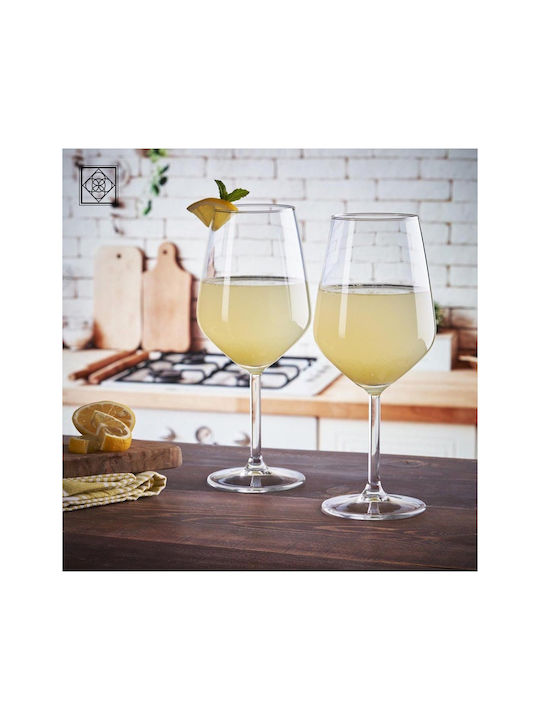 Espiel Allegra Set of Glasses for White and Red Wine made of Glass in Red Color 100ml 6pcs