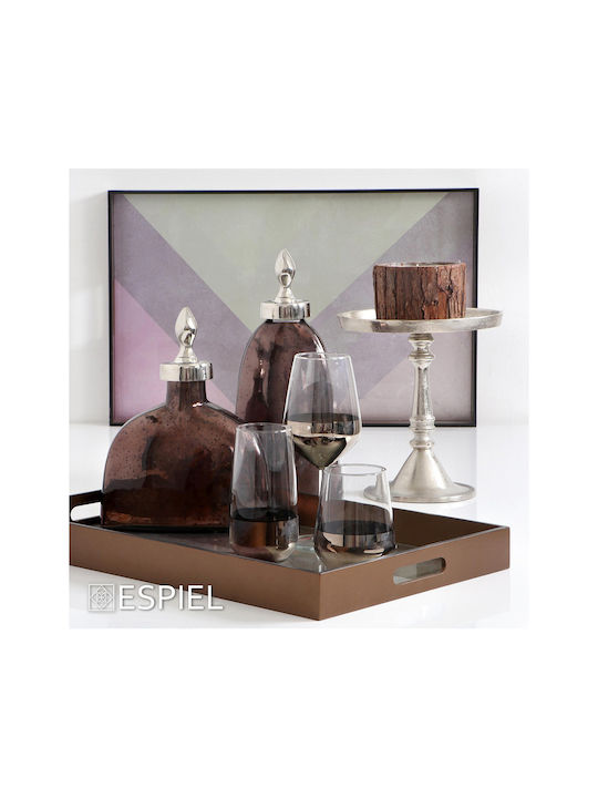 Espiel Allegra Set of Glasses Whiskey made of Glass in Bronze Color 425ml 6pcs