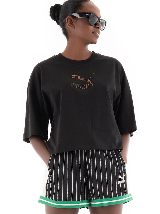 Classics Women's Athletic T-shirt Animal Print Black
