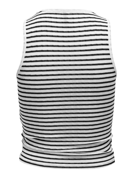 Bluza Damă Fără Mâneci Cu Dungi Black Cloud Dancer