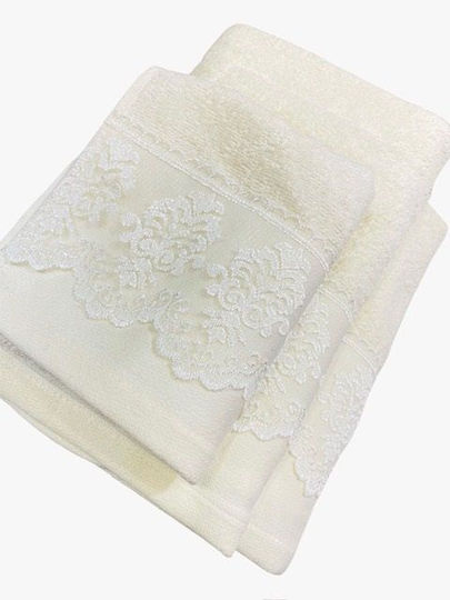 Lino Home Bath Towel Set 3pcs Cordon Ekru
