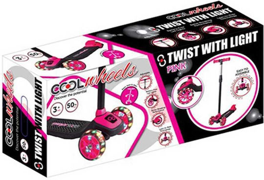 Furkan Toys Kids Scooter Cool Wheels 3-Wheel for 3+ Years Fuchsia