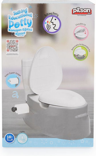 Pilsan Töpfchen Toilette mit Musik und Deckel Graue bis 25kg