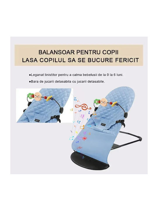Electric Baby Relax Swing with Vibration Blue